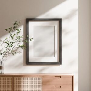 Framed art print mockup on neutral wall (for Epoch Apostolic Church scripture print)